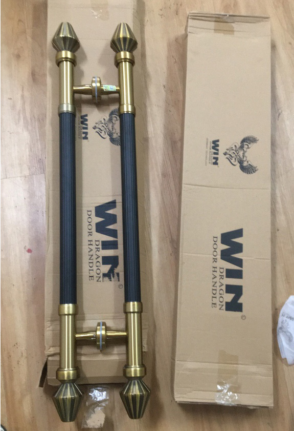 Tay nắm cửa Đen Đầu Hoa Atiso . Tay nắm cửa Windragon