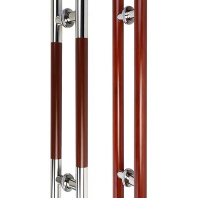 Tay nắm cửa Inox Giả Gỗ Đỏ. Tay nắm cửa Windragon