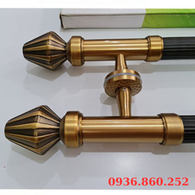 Tay Nắm Cửa Kính Cường Lực, Cửa Nhôm - Nắm Cửa Đen Đầu Hoa Atiso (1Mx600, 1M2x800).