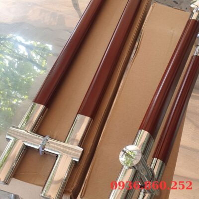 Tay Nắm Cửa Kính Cường Lực, Cửa Nhôm - Nắm Cửa Inox Gỗ Dịch Tâm