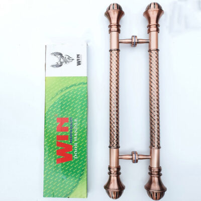 Tay Nắm Cửa Kính Cường Lực, Cửa Nhôm - Tay  Nắm Cửa Đồng Đỏ Đầu Bóng