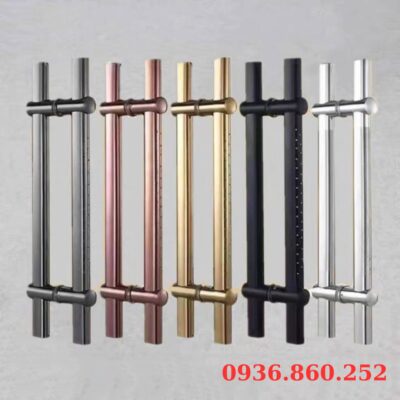 Tay Nắm Cửa Kính Cường Lực, Cửa Nhôm - Tay Nắm Cửa Inox Mờ Dịch Tâm (800)