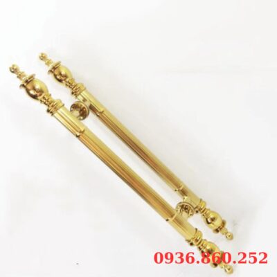 Tay Nắm Cửa Kính Cường Lực, Cửa Nhôm - Tay Nắm Cửa Vàng Đầu Bi