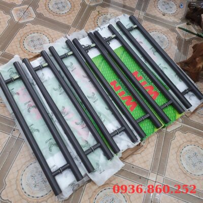 Tay Nắm Cửa Kính, Cửa Nhôm - Nắm Cửa Đen Trơn