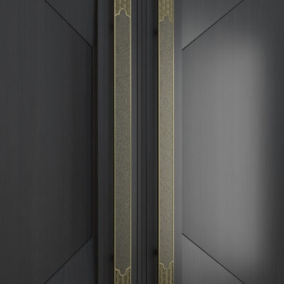 Trung Quốc mới phong cách tay nắm cửa kính gỗ chắc chắn tay nắm cửa đồng cổ khách sạn hộp chạm khắc chắc chắn tay nắm cửa