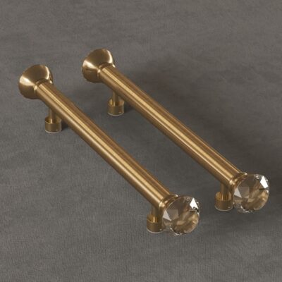 Tay nắm cửa kính cửa gỗ Inox 304 pha lê S-659