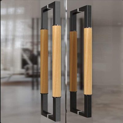 Tay nắm cửa bằng gỗ inox và đá cẩm thạch TYC4920