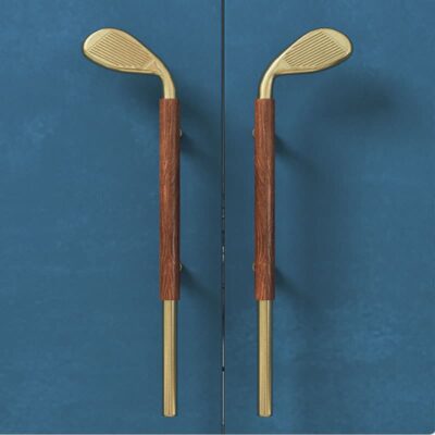 Tay nắm cửa chính bằng đồng kiểu gậy golfer TYC6872