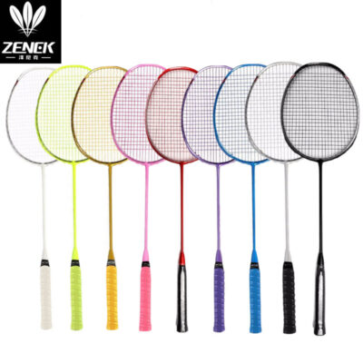 Vợt cầu lông đánh đơn bền chuyên nghiệp huấn luyện thi đấu nam nữ full carbon siêu nhẹ thành phẩm cặp vợt