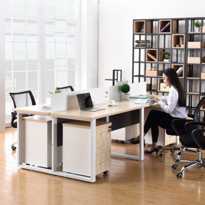 Bàn bốn người tối giản hiện đại Bàn ghế nhân viên 2/4/6/8 người kết hợp bàn làm việc nội thất văn phòng