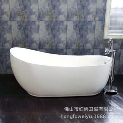 Bồn tắm một mảnh liền mạch độc lập chất lượng cao acrylic nhà dành cho người lớn Bồn tắm Bồn tắm 1,5-1,8 mét
