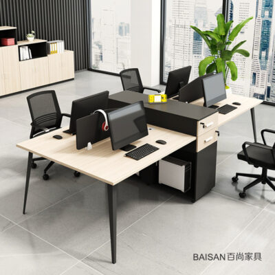 Nhà máy nội thất văn phòng Hàng Châu bán hàng trực tiếp bàn nhân viên đơn giản màn hình Phòng làm việc ghế nhân viên bàn