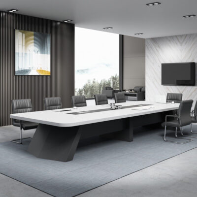 Sơn bàn hội nghị bàn dài văn phòng đơn giản hiện đại bàn họp hình chữ nhật bàn tiếp tân bàn đàm phán kết hợp Zhenxuan