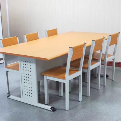 Thư viện trường bàn ghế đọc sách văn phòng thép bàn ghế kết hợp đọc sách bàn học