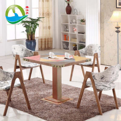 Sàn Gỗ Vuông Bàn Trà Gỗ Chắc Chắn Đơn Giản Thông Thường Đàm Phán Tiếp Nhận Bàn Ăn Khách Sạn Bàn Ăn Cafe Trung Quốc Và Phương Tây