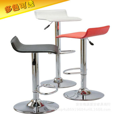 Ghế quầy bar cao phân da cứng PVC bar ghế nâng đơn giản cửa hàng điện thoại di động truy cập hội trường kinh doanh quầy lễ tân