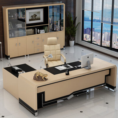 Bàn giám đốc veneer thời trang bàn nội thất văn phòng bàn chủ tịch đơn giản hiện đại bàn điều hành bàn giám đốc văn phòng