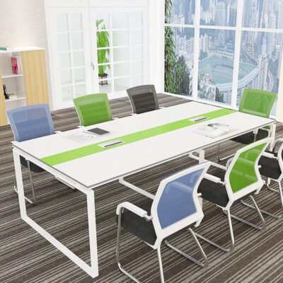 Bàn hội nghị bàn dài và ghế kết hợp đào tạo bàn đàm phán nội thất văn phòng bàn làm việc hình chữ nhật đơn giản tùy chỉnh