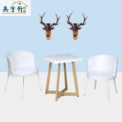 Bàn ghế ăn giải trí đơn giản cá tính sáng tạo Bàn ghế giải trí Bắc Âu tiếp tân đàm phán quán cà phê ghế bàn tròn nhỏ