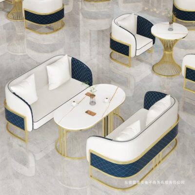 Ánh sáng Bắc Âu sang trọng họp khách tiếp khách sofa bán hàng tòa nhà tiếp tân đàm phán bàn ghế kết hợp khách sạn quán cà phê ghế thư giãn