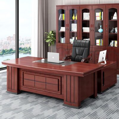 Bàn ghế văn phòng kết hợp bàn sếp thương mại sang trọng bàn giám đốc bàn đơn bàn chủ tịch 1.6m