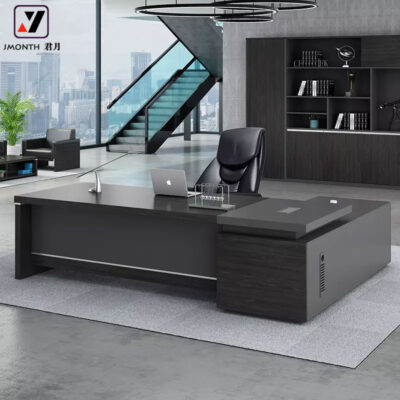 Bàn làm việc đơn giản hiện đại Nhà sản xuất bán buôn Light Luxury Bàn điều hành Bàn chủ tịch Giám đốc điều hành Kết hợp bàn ghế văn phòng