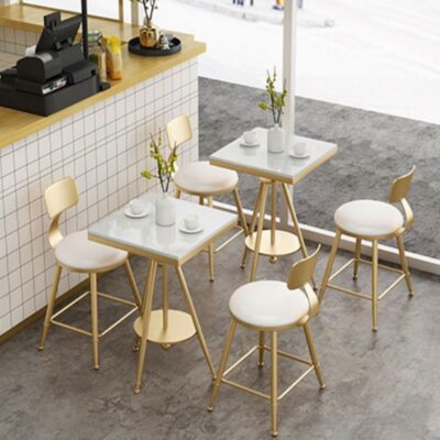 Bắc Âu Cafe Lưới Đỏ Đơn Giản Tươi Ban Công Sắt Nghệ Thuật Uống Lạnh Bánh Tráng Miệng Ăn Nhẹ Quán Trà Sữa Bàn Ghế Kết Hợp