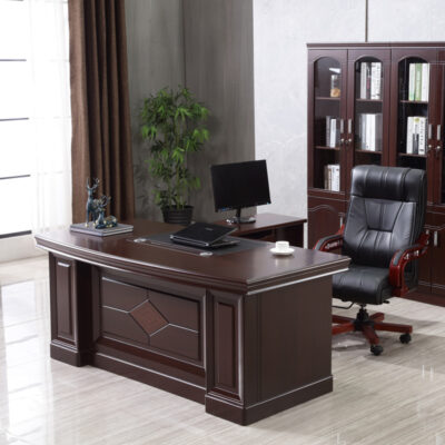 Phong cách Trung Quốc mới bàn ông chủ sơn bàn điều hành đơn giản hiện đại bàn quản lý 2m Bàn chủ tịch 1,8m và ghế kết hợp văn phòng