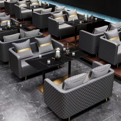 Ánh sáng sang trọng quầy bar nhà hàng phương tây cao cấp sofa sàn bida phòng trà giải trí quán cà phê bán hàng lễ tân đàm phán bàn ghế