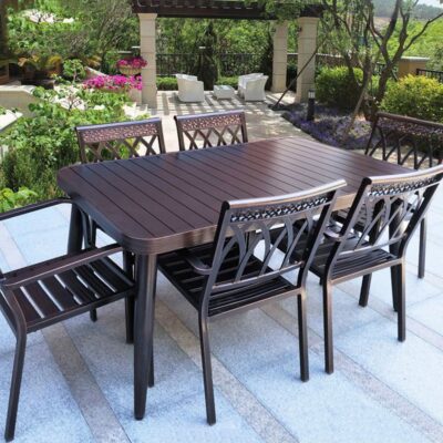 Bàn Cà Phê Bàn Ghế Nhôm Đúc Kết Hợp Sân Ngoài Trời Sân Vườn Sân Thượng Giải Trí Bộ Năm Món Ban Công Bàn Sắt Rèn Amazon