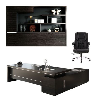 Nội thất văn phòng Bàn làm việc Boss Bàn Chủ tịch Ghế văn phòng hiện đại đơn giản Kết hợp Bàn điều hành kinh doanh Bàn làm việc giám sát