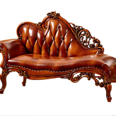 Cổ ghế dài longue gỗ đẹp ghế phòng ngủ đơn giường cấp sofa Châu Âu nhỏ kẹo bơ cứng ghế ánh sáng sang trọng