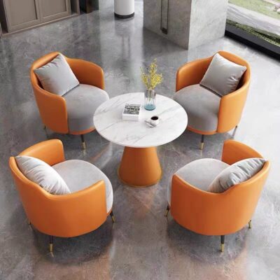 Ánh sáng đơn giản sofa sang trọng đơn bàn trà kết hợp giải trí khách sạn tiếp tân văn phòng bán hàng đàm phán bàn ghế thẩm mỹ viện gặp gỡ khách