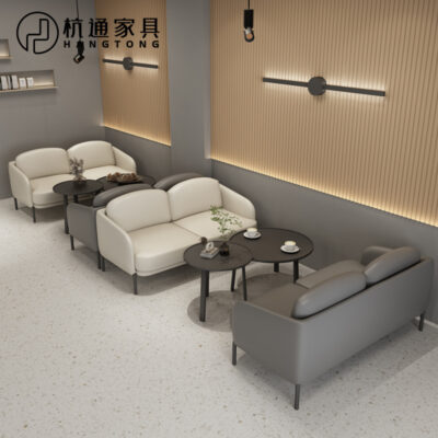 Quán trà sữa bình thường quán cà phê sofa boong tráng miệng cửa hàng bánh thư viện nghỉ ngơi đàm phán bàn ghế tiếp tân kết hợp