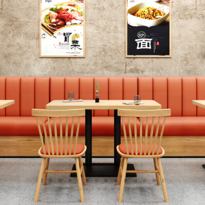 Món tráng miệng Quán trà sữa Nhà hàng Bàn ghế kết hợp Đơn giản giản dị Khu vực thương lượng Ghế sofa dựa vào tường Nhà hàng phương Tây Ghế ngồi cà phê