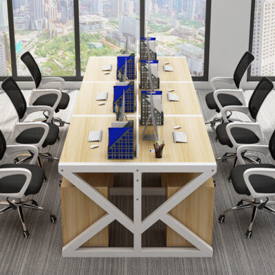 Bàn làm việc của nhân viên Bàn máy tính//Người Nội thất văn phòng nhân viên màn hình Kết hợp bàn và ghế