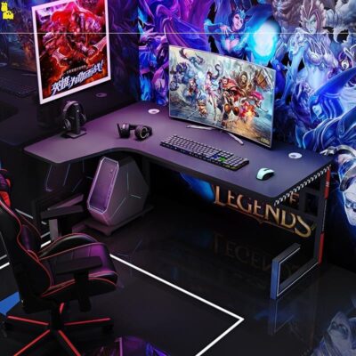 Bàn máy tính bàn full bộ bàn ghế bộ điện thi đấu bàn vi tính tại nhà bàn one game kết hợp thi đấu bàn