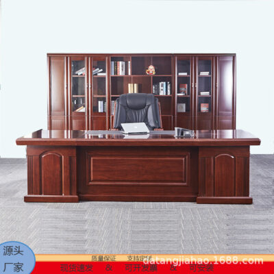 Bàn sơn bàn giám đốc da sếp bàn giám đốc bàn máy tính nội thất văn phòng bàn ghế kết hợp xưởng sản xuất tại chỗ