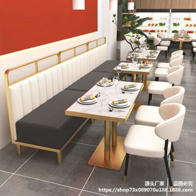 Chủ đề sang trọng nhẹ nhàng nhà hàng phương tây quán cà phê ghế sofa thương mại đơn giản phong cách Hồng Kông thẻ nhà hàng trà kết hợp bàn ghế