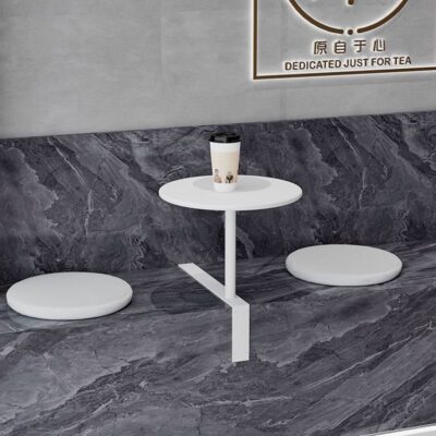 Góc thẻ ghế bàn ăn phòng trà gia đình Thẻ cửa hàng Bắc Âu ghế tựa vào tường bàn cá tính quán cà phê hàng tròn số thương mại