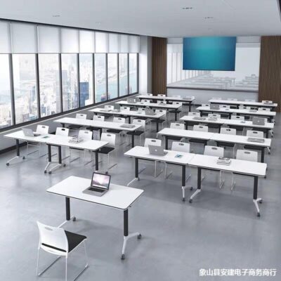 Bàn hội nghị bàn đào tạo ghép nối bàn gấp có bánh xe bàn dài kết hợp bàn học phụ đạo