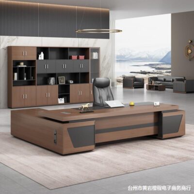 Bán buôn bàn ghế sếp kết hợp đơn giản hiện đại chủ tịch giám sát quản lý bàn điều hành văn phòng bàn đơn