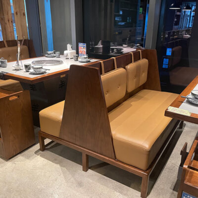 Retro phong cách công nghiệp nhà hàng mềm túi thẻ ghế sofa quán lẩu quán cà phê nhà hàng bàn ghế cafe kết hợp