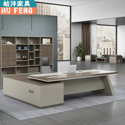 Bàn ghế văn phòng sếp kết hợp bàn chủ tịch hiện đại đơn giản bàn giám đốc văn phòng bàn giám đốc kiểu Trung Quốc mới bàn giám sát