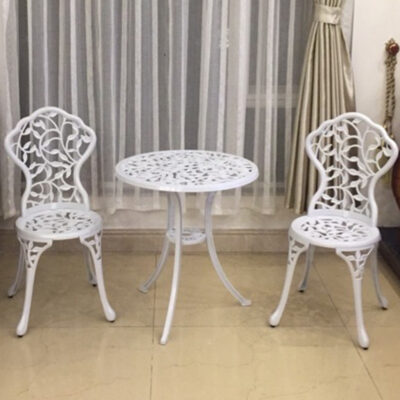 Bàn ghế ngoài trời Nine Linglong sắt rèn nhôm đúc kim loại sân ngoài trời ban công khu vườn ngoài trời kết hợp bàn ghế giải trí