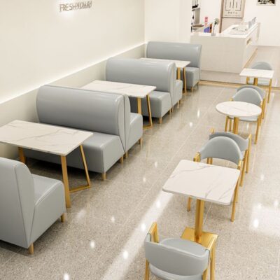 Quán trà sữa bàn ghế kết hợp quán mì cay quán ăn nhanh bánh bao tráng miệng quán ăn vặt bàn ghế ăn thẻ ghế sofa