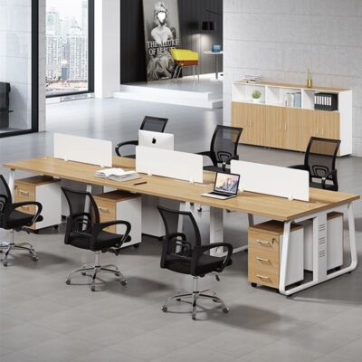 làm việc nhân viên bàn khoảng 4 người 6 người văn phòng công ty Phòng làm việc nhân viên màn hình kết hợp bàn ghế