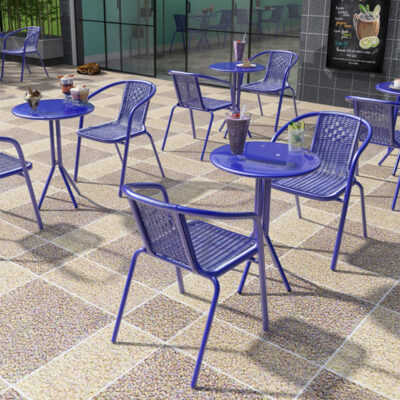 Bàn ghế xích đu phục vụ trà sữa quán tráng miệng quán cà phê thanh trong suốt quầy bar ngoài trời giải trí ngoài trời kết hợp bàn ghế sắt rèn