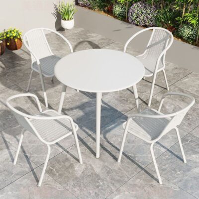 Bàn ghế ngoài trời sân vườn ngoài trời quán cà phê rèn sắt ngoài trời Internet nổi tiếng giải trí quán trà sữa homestay bàn ăn