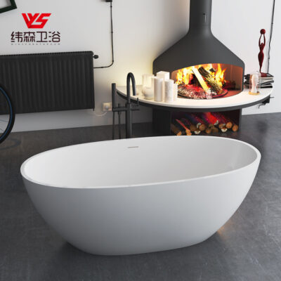 Xưởng sản xuất Bồn tắm đá nhân tạo hộ gia đình trực tiếp cung cấp Bồn tắm đá đẹp hình bầu dục cho các công trình khách sạn, homestay